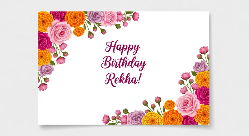 Birthday card for Rekha